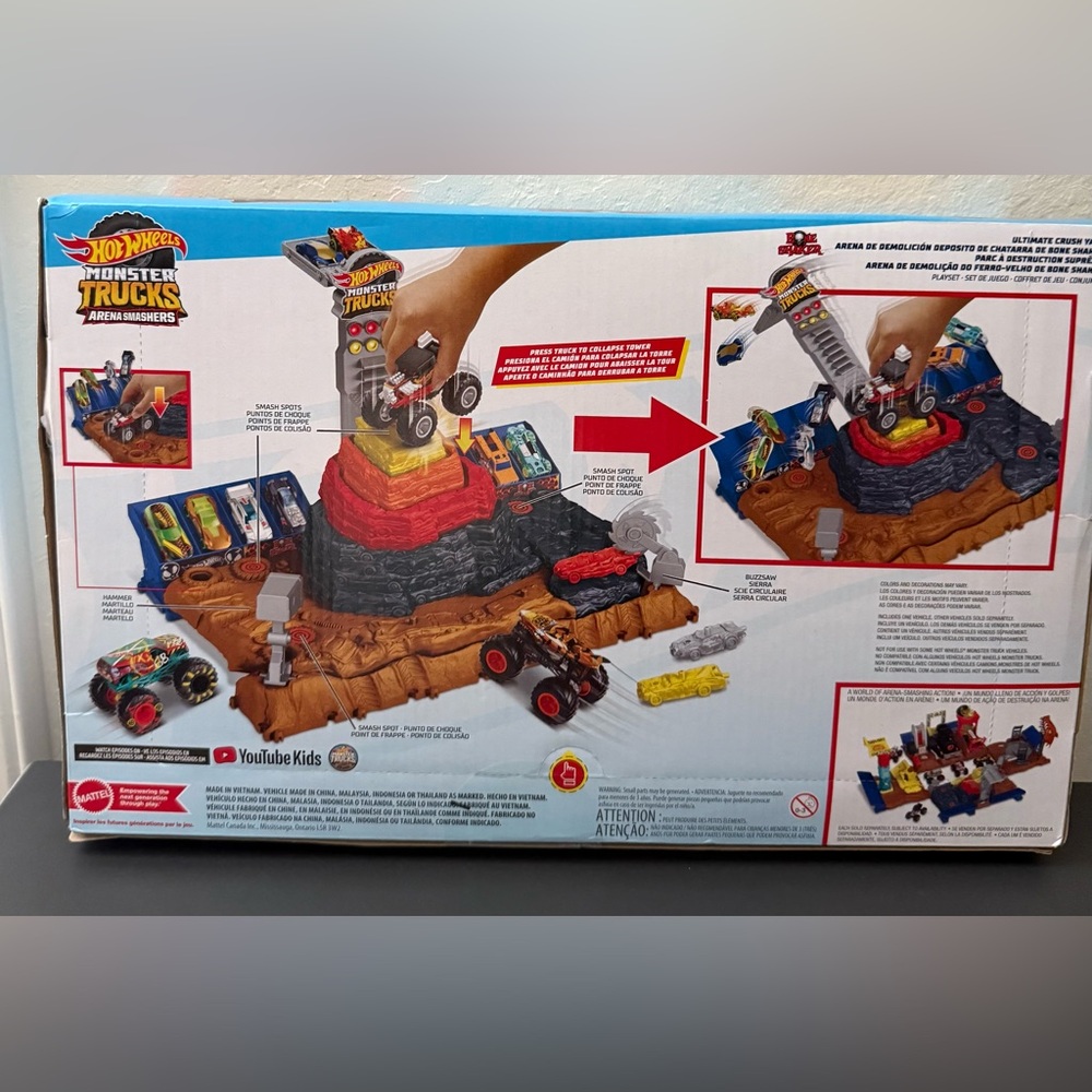 Hot Wheels Monster Truck Arena Smashers Bone Shaker - Picture 2 of 2